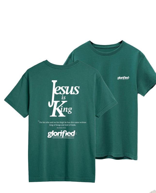 JESUS IS KING (EMERALD GREEN)