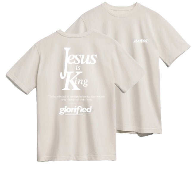 JESUS IS KING (CREME WHITE)