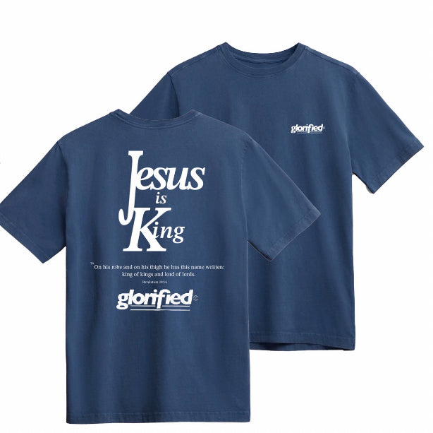 JESUS IS KING (NAVY BLUE)